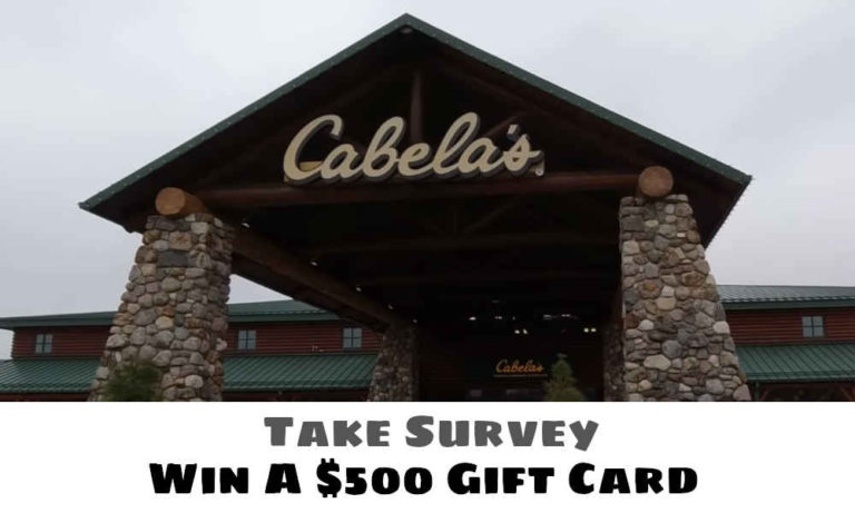 Take Cabelas Retail Survey and Win $500 Gift Card